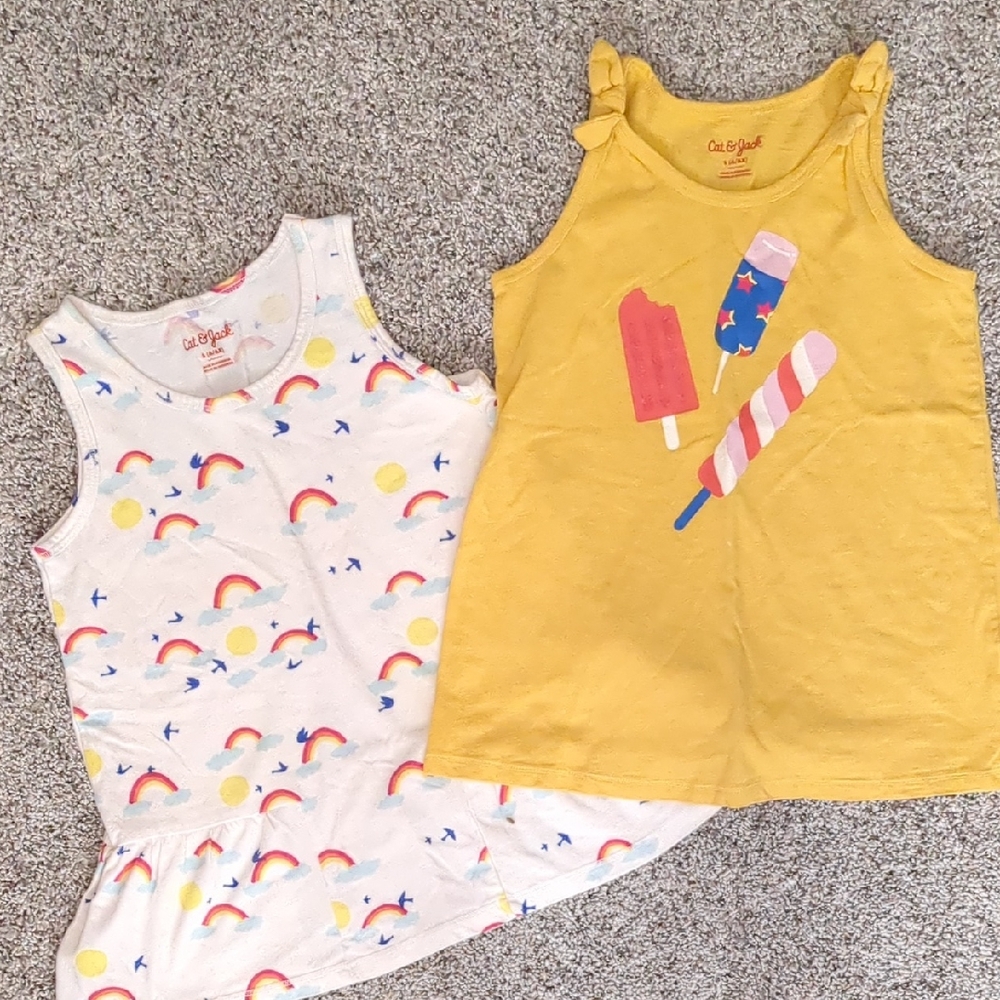 Girl's Cat & Jack Tank Top Bundle (Size S)